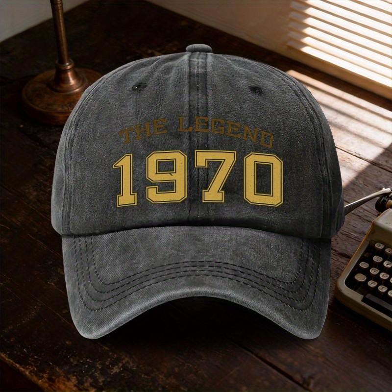 Legend Baseball Cap Vintage Washed Cotton Adjustable Sun Hat for Casual Outdoor Travel