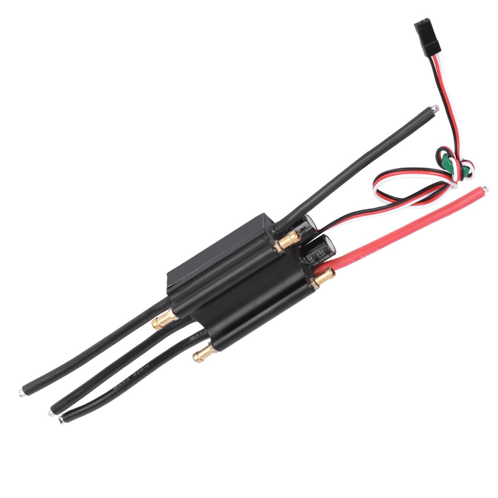 

90A Brushless ESC 26S Waterproof ESC Accessory with BEC System for RC Boat Model