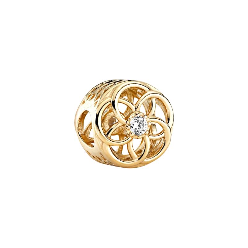Nuevos Originales Brillantes Dorados Tortuga Serpiente Copo de Nieve Colgantes Charms Cuentas DIY Joyería para Mujer Regalo Cuentas Aptas para Pulseras