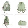 NICOLE DORIS Niedlicher Rucksack für Stilvollen Business-Rucksack für High-School-Schüler mit A4 Schul-Großem Laptop-Reiserucksack für Mädchen und Erwachsene &