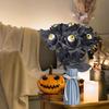 10PCS Scary Halloween Eyeball Rose Funny Artificial Rose Flower Eyeball Fake Flower  Halloween Decor
