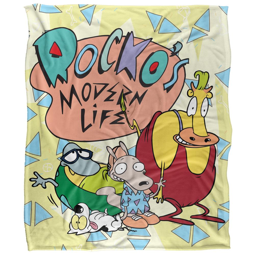 RockoÂ´s Modern Life Silky Logo Supersoft Blanket