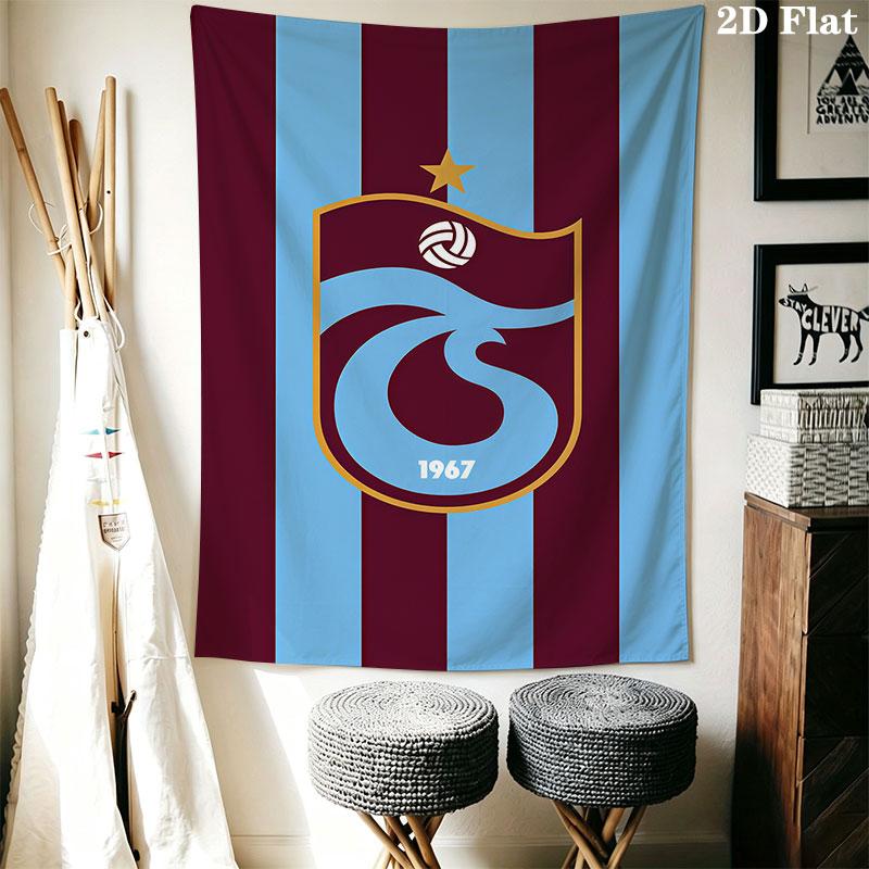 Trabzonspor Wall Hanging Printed Fabric Blanket Decorative Tapestries for Bedroom Living Room Home Decor