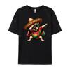 Dabbing Frenchie Dog Sombrero Mexican Poncho Cinco De Mayo Graphic T Shirts Men Cotton Camisetas  Breathable