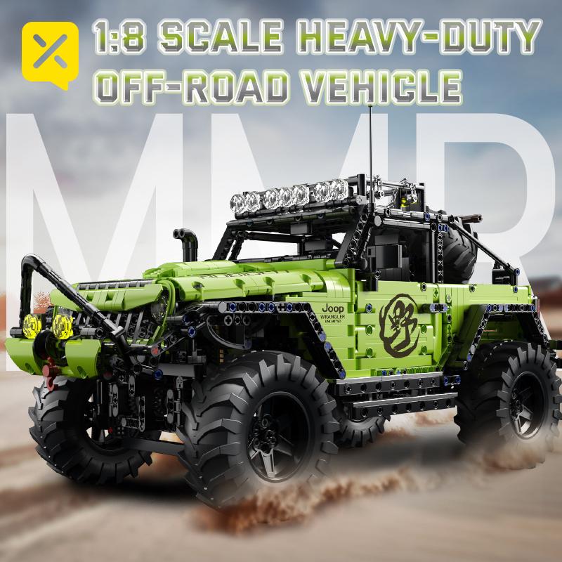 Toylynx Building Blocks 1:8 Scale Heavy-Duty Off road Vehicle with Super Racers Toys For Children Christmas and Easter Gifts