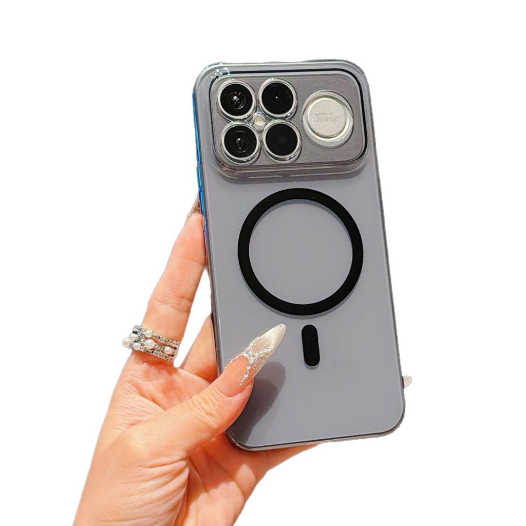 Fine Hole and High Transparency, Suitable for Redmi K90ProMax Magnetic Mobile Phone Case K80ultra Simple and Transparent PC Hard Sheath