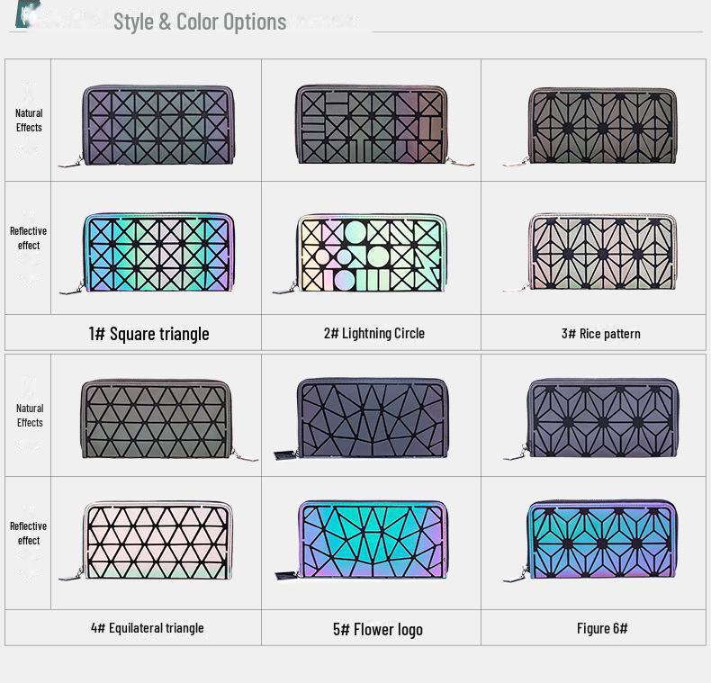 Zhai San Yisheng Damplånbok med Geometriskt Mönster i Reflekterande Siden