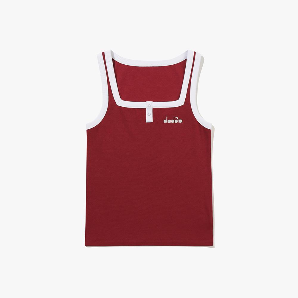 diadora Square Neck Sleeveless Red