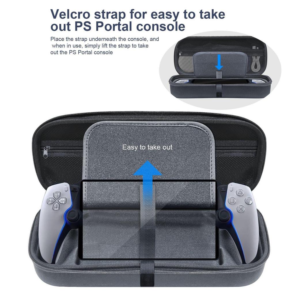 PS5 Portal Handheld Zipper EVA Twarda torba, PS5 Nowa ręczna torba antypoślizgowa, przenośna ochronna torba do przechowywania