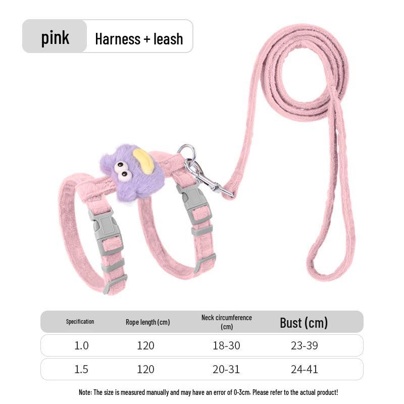 Little Bee Cat & Small Dog Harness and Leash Set