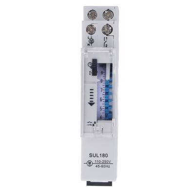 Time Switch Mechanical Timer Waterproof 24 Hours Controller 110?250VAC for Light Motor