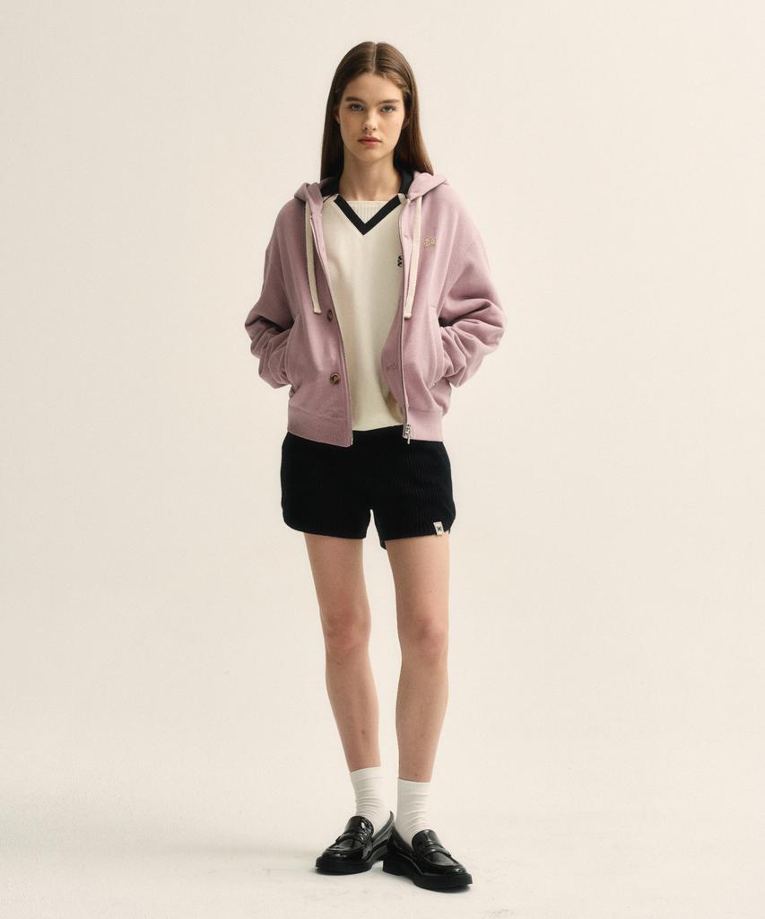Satur Theo Cotton All Day Hoodie Zip-Up Vintage Rose (Type A)