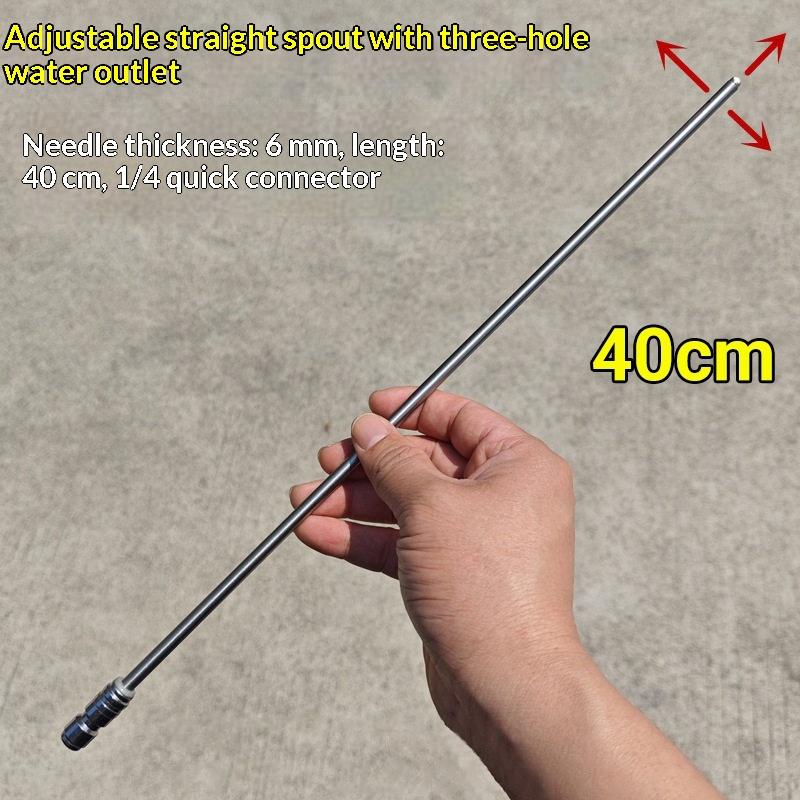 1Pc Stainless Steel High Pressure Cleaning Needle Nozzle 1/4" Quick Connect For Deep Cleaning Ac Water Heater Cleaning