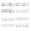 2 Stück 16G Edelstahl Schmetterlingsscharnier Septumring BCR Hufeisen Knorpel Daith Helix Rook Muschel Piercing Schmuck