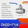 201 Stainless Steel Two-Piece Manual Threaded Ball Valve