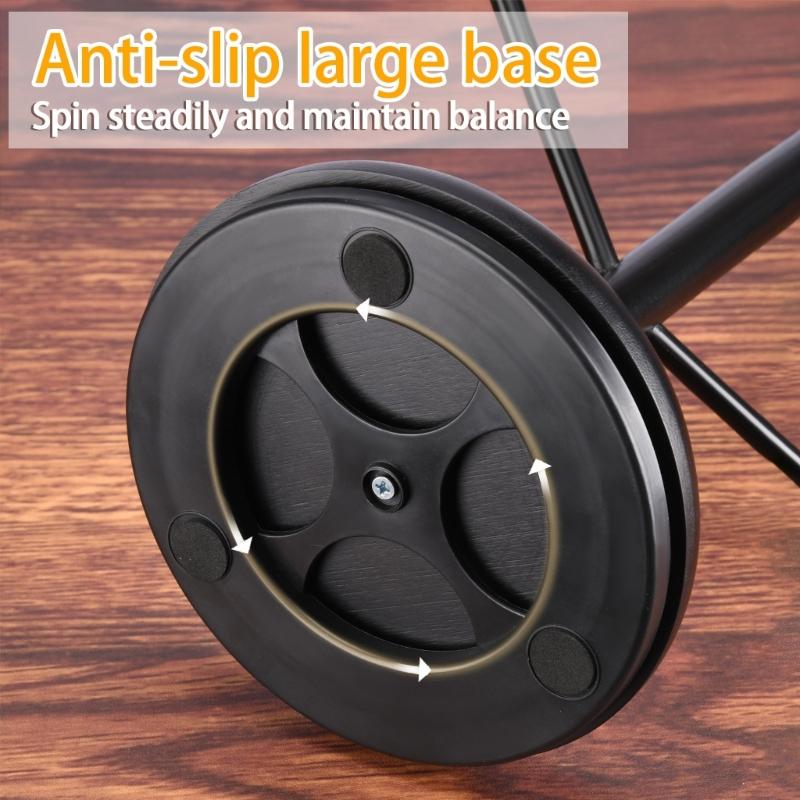 Modern Black Bamboo Mugs Tree Stand With 8 Hanging Hook, Space Saving Coffee Cup Organizers