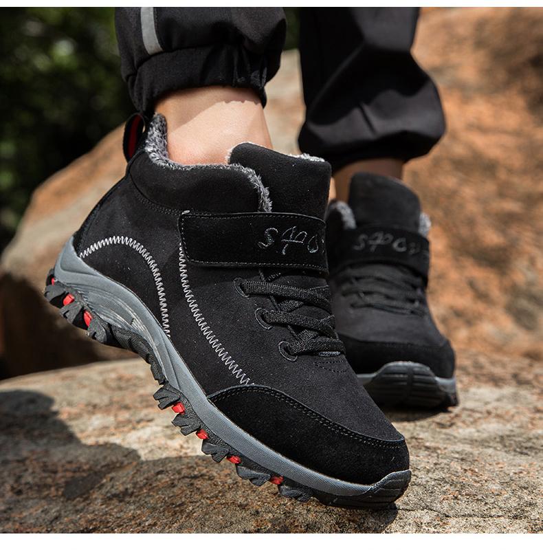 Stivali da uomo invernali impermeabili con pelliccia calda neve scarpe da  uomo lavoro scarpe casual Sneakers High Top Stivali alla caviglia in gomma  superiore più dimensioni acquista in modo economico — spedizione