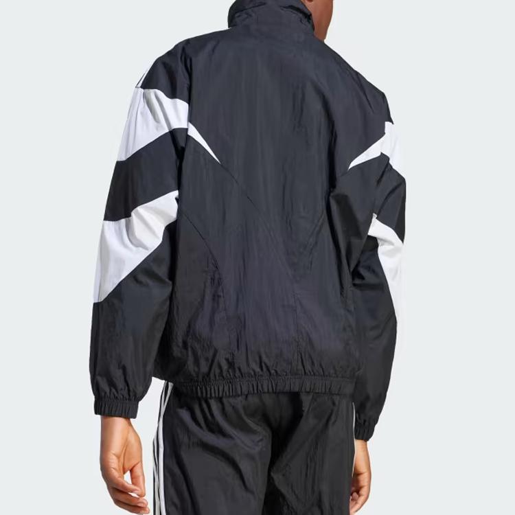 Adidas Originals Logo Ståkrage Glidelås Langermet Jakke Herrejakker Svart IL2465