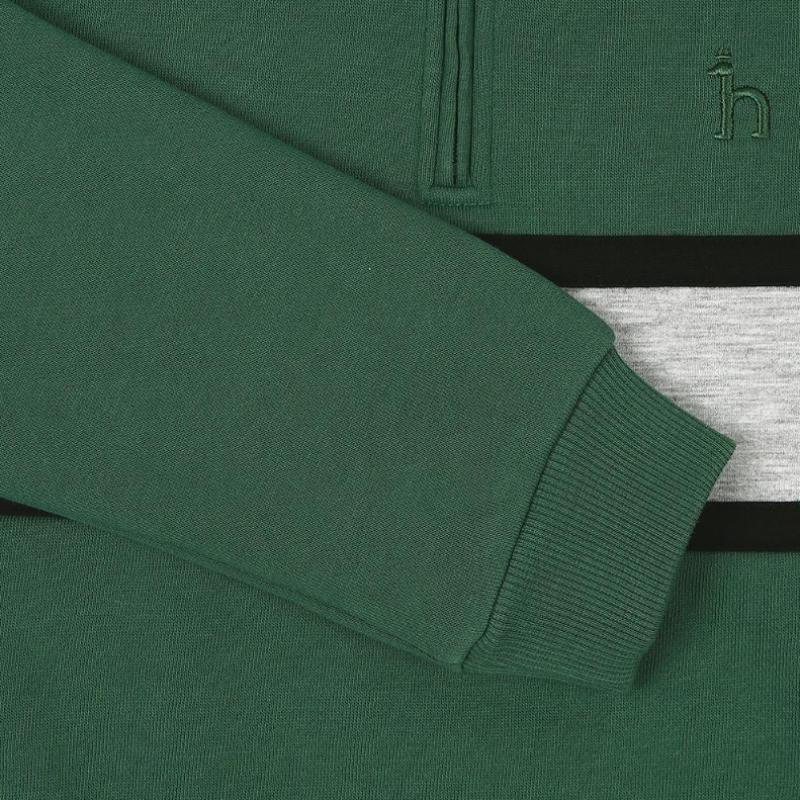 Hazzys Kids Half Zip Sweatshirt Huw11tm05m Gn