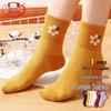 Langsha Women's 100% Cotton Mid-Calf Socks