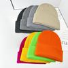 Stylish Multicolor Double-Layer Knitted Hat with Windproof Visor - Customizable for Men & Women