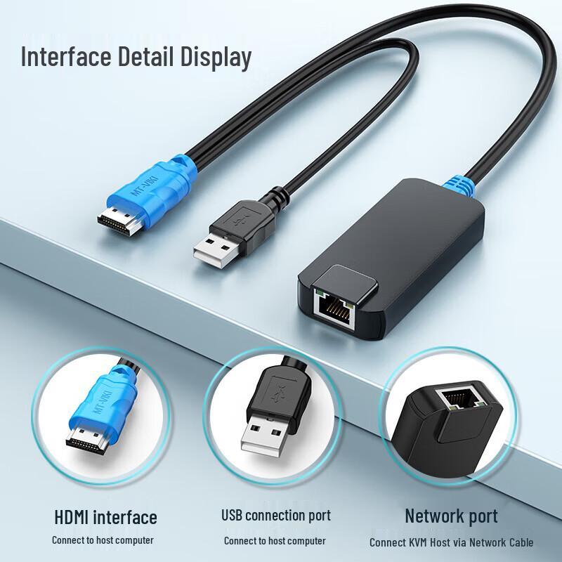 MT-viki KVM HDMI Cat5/6 USB Extender Module