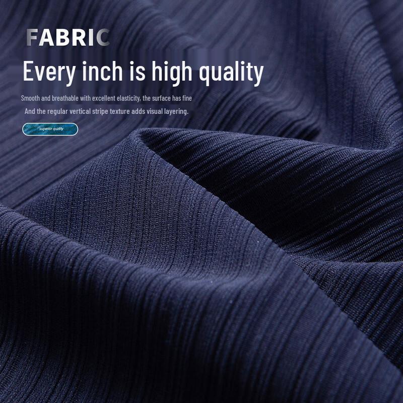 FORTEI Men's Ice Silk Jacquard Polo Shirt
