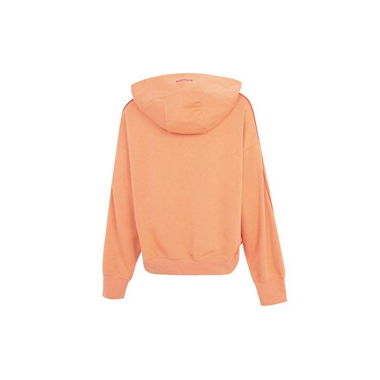 Nike Wns Air Flc Hoodie Logo Embroidered Sports Casual Long Sleeve Sweatshirt Women Hoodies Orange DQ6916-871