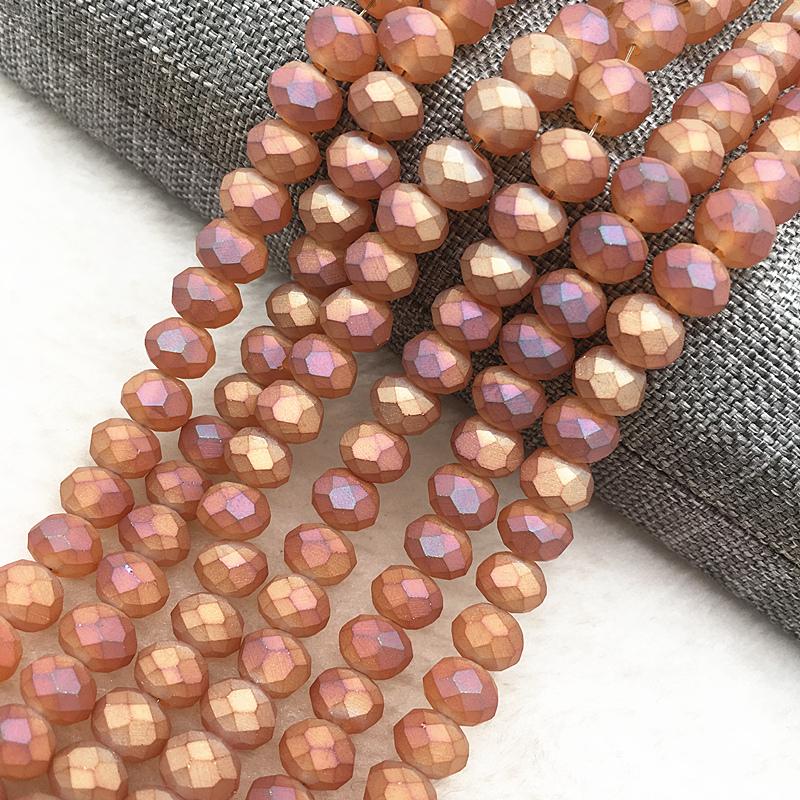 30pcs/lot 8x6mm Rondelle Austria Faceted Crystal Glass Beads,Wheel Beads,Transit Beads For Jewelry Making diy Bracelet Necklace