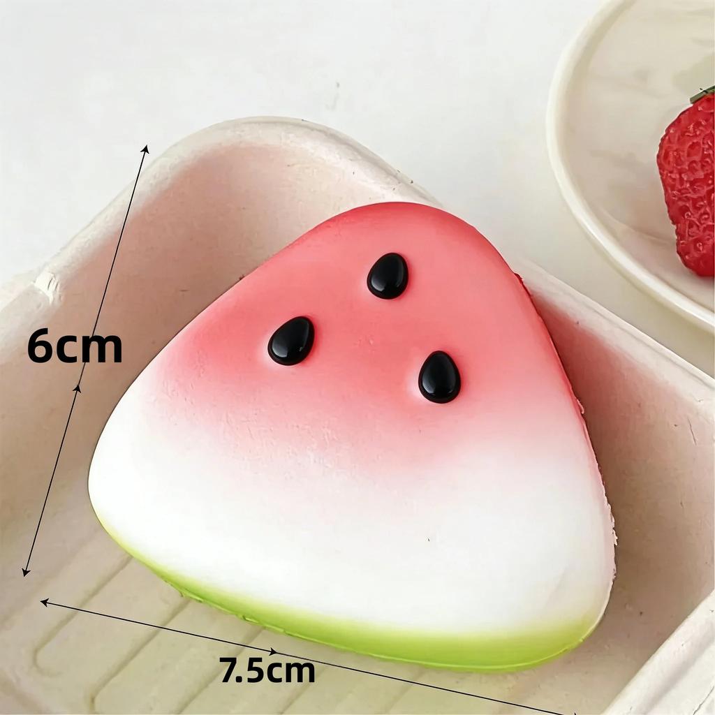 1/3/5Pcs Watermelon Fruit Squishy Slow Rising Pinch Squeeze Anti-Stress Pressure Relief Fidget Toy