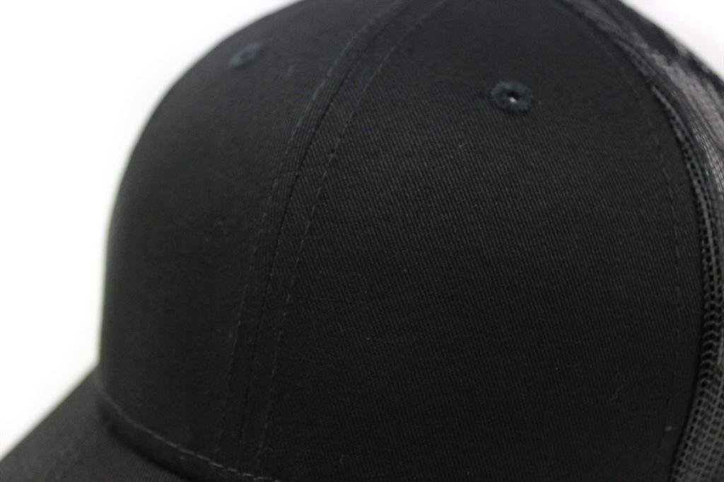New Era Trucker Cap Low Profile Snapback Black/Black