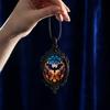 Witchcore Aesthetic Jewelry Vintage Gothic Necklace, Raven Pendant Bat Red Spooky Cosplay Rose Halloween Witchy for Women Everyday Dark Style Necklace