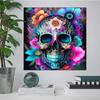 Diamond Painting 5D Flower Skull DIY Mosaic Diamond Embroidery Set with  Pattern Cross Embroidery Square and Round   Decoration
