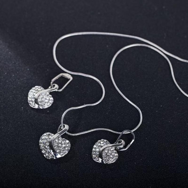 4Pcs/2Pcs Bracelet Necklace Ring Earring Set Suitable For Daily Clothing Matching
