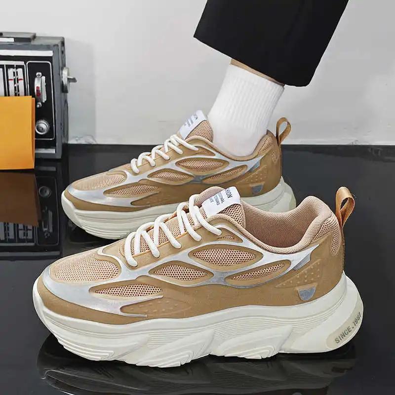 Fashion Chunky Natural Leather Lofers Shoes For Men Mary Jane Size 46 Mens Sneakers Black Boots For Men Sport Shoose Tines Class