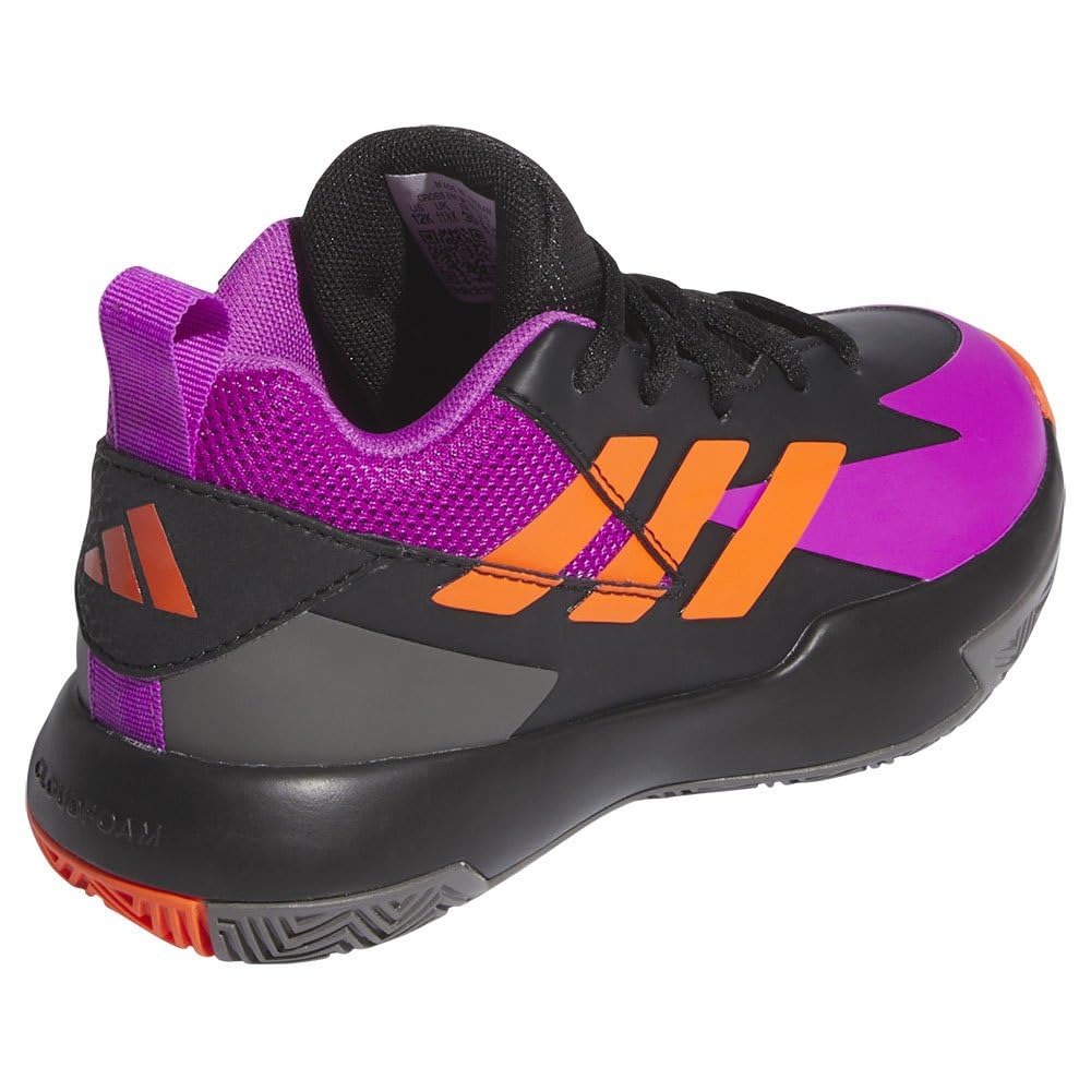 Adidas Junior Cross Up Select Mid Basketball Shoes for Boys and Girls NKK23 Core Orange Cm 'Em 17-21.5cm Black/Purple Burst/Impact (IG6645) 20.0