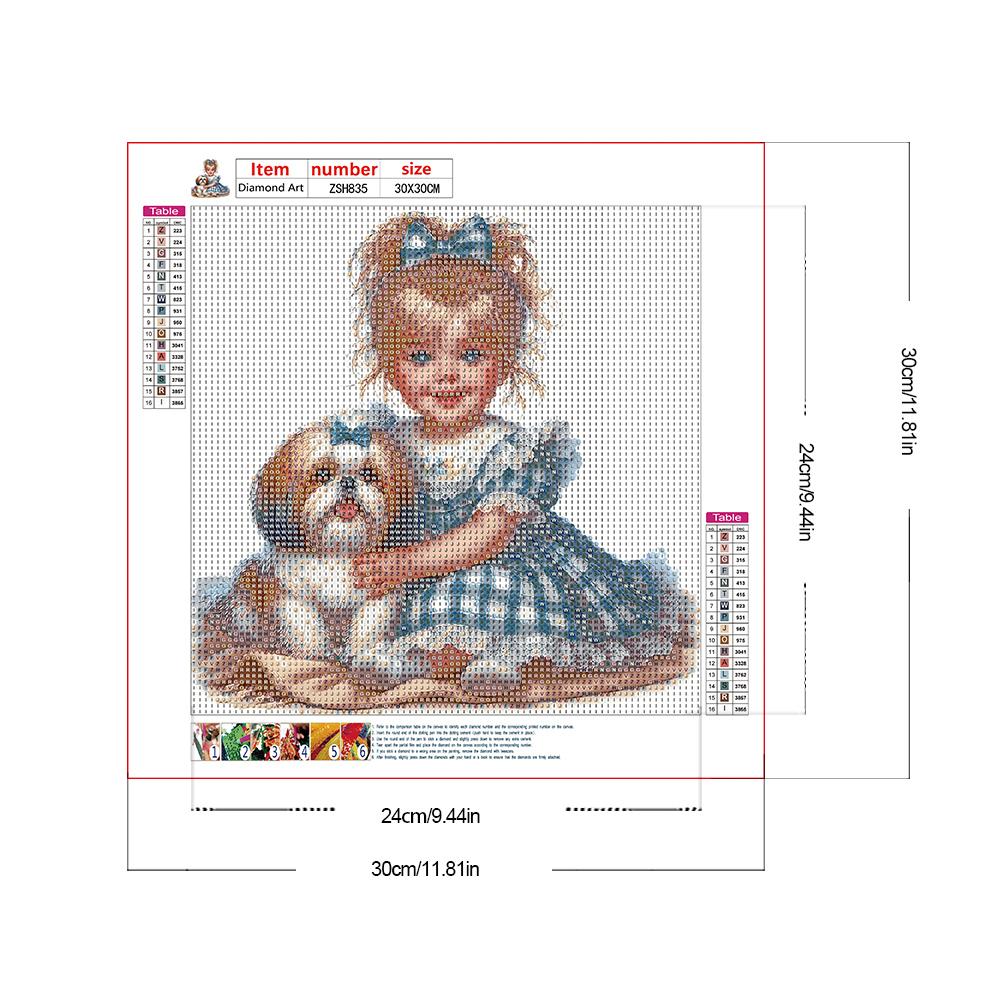 5D DIY Girl Series Diamond Painting Decor Full Round Drill Diamond Painting Girl Kit Home Decor Art Craft
