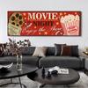 Vintage Cinema Sign Posters and Prints Cinema Wall Art Picture Retro Canvas Painting Home Movie Theatre for Living Room No Frame