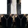 Gothic Dagger Pendant Chain Jewelry For Women With Zinc Alloy Charm