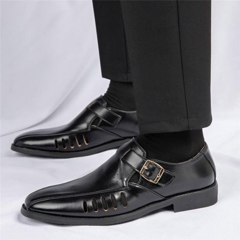 Summer New Rome Gladiators All-match Leather Casual Shoes for Men Luxury Designer Breathable Beach Sandals Outdoor Slippers