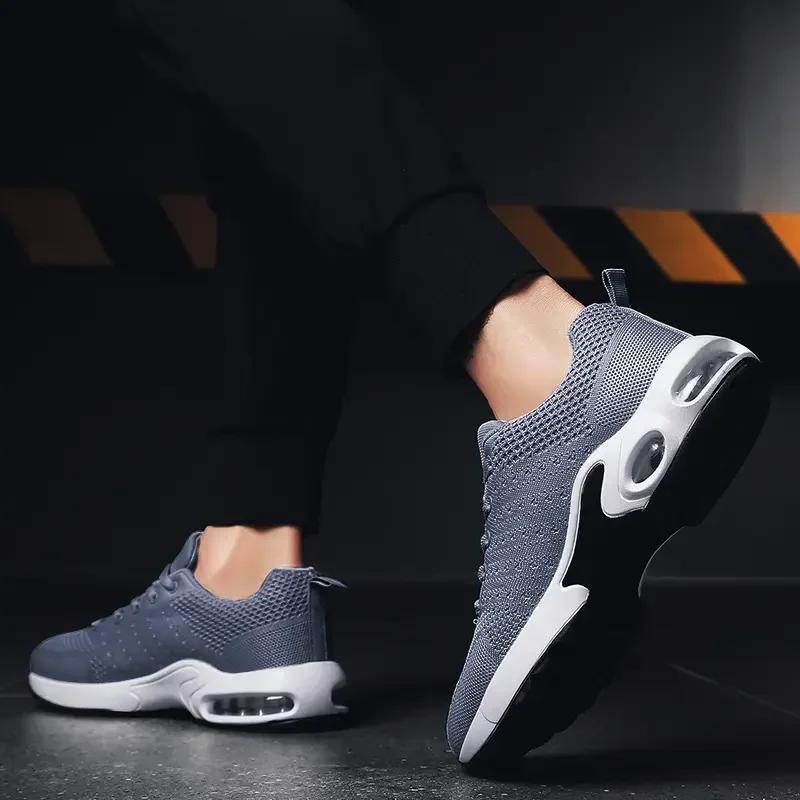 Men Shoes Casual Shoes Outdoor Lightweight Hiking Black Sports Mesh Enthusiasts Running Shoes Fashionable Breathable Chaussure