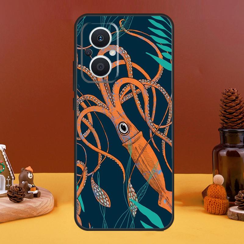 Marine Life Ocean Octopus Case For OPPO Reno 10 Pro 11 F 4 5 6 7 8 Lite 4Z 5Z 8T OPPO Find X5 X2 X3 Lite X6 Pro Cover