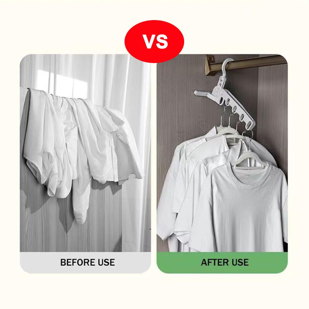 1 buc Umeraș pentru haine pliabil cu cinci găuri Umeraș portabil de călătorie Suport pentru uscare Umeraș pliabil pentru haine