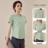 2025 Damen Sommer Yoga Kurzarm Sport Fitness T-Shirt