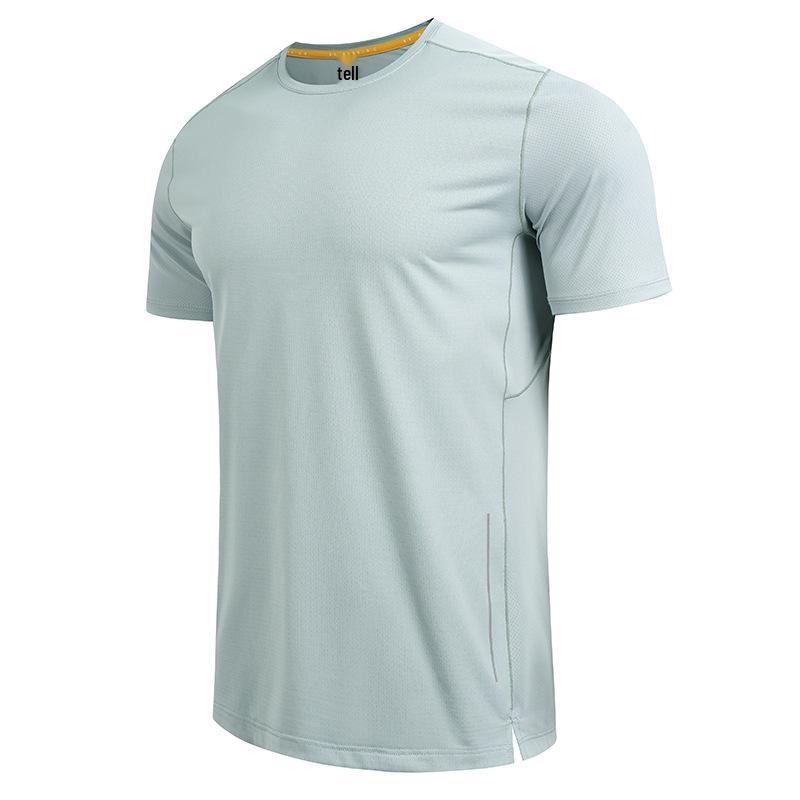 

Унисекс Спортивная футболка с коротким рукавом из ледяного шелка, быстросохнущая Large