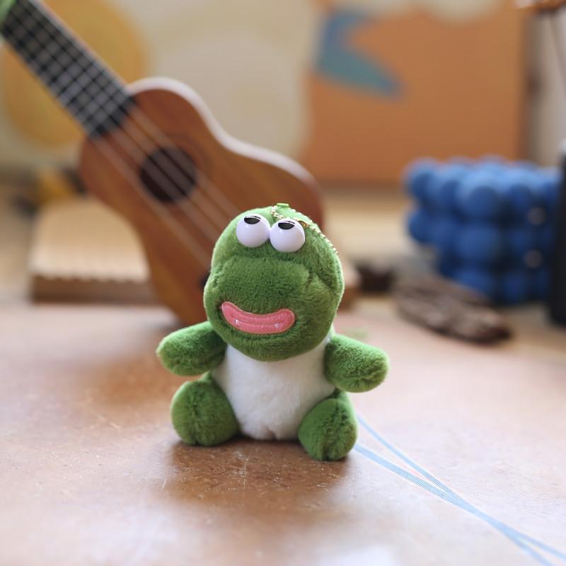 Cute Little Dinosaur Pendant Plush Toy Doll Cartoon Bag Hanging Keychain Rag Doll Doll