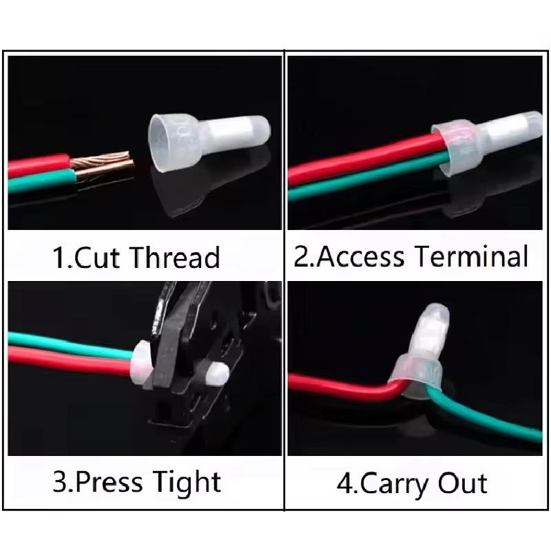 100Pcs Wire Connector Closed Terminal Jumper Safety Connector Connector Cap Ce1X/Ce2X/Ce5X