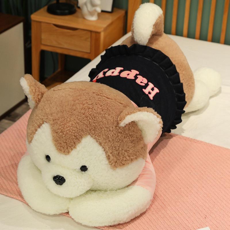Large Couple Husky Doll Plush Toy Dog Doll Girl Sleeping Soothing Pillow Muppet Doll