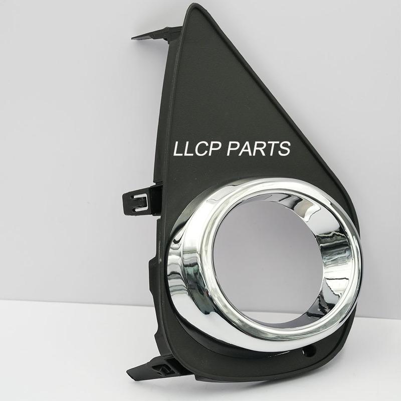 A Pair Fog Light Cover For Toyota Yaris 2015 2016 2017 Left Right Foglight Lamp Grille Bezel Front Bumper Driving Light Frame