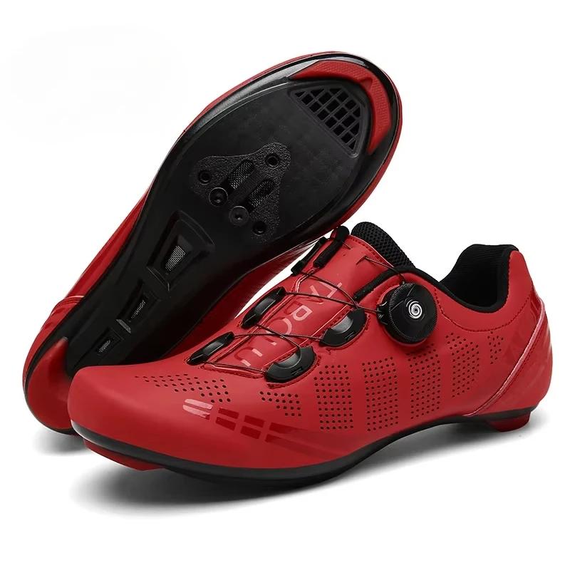 Cycling Shoes MTB Men Self-Locking Road Bike Shoes Speed Sneakers Racing Riding Boots Women SPD Pedal Mountain Bicycle Footwear